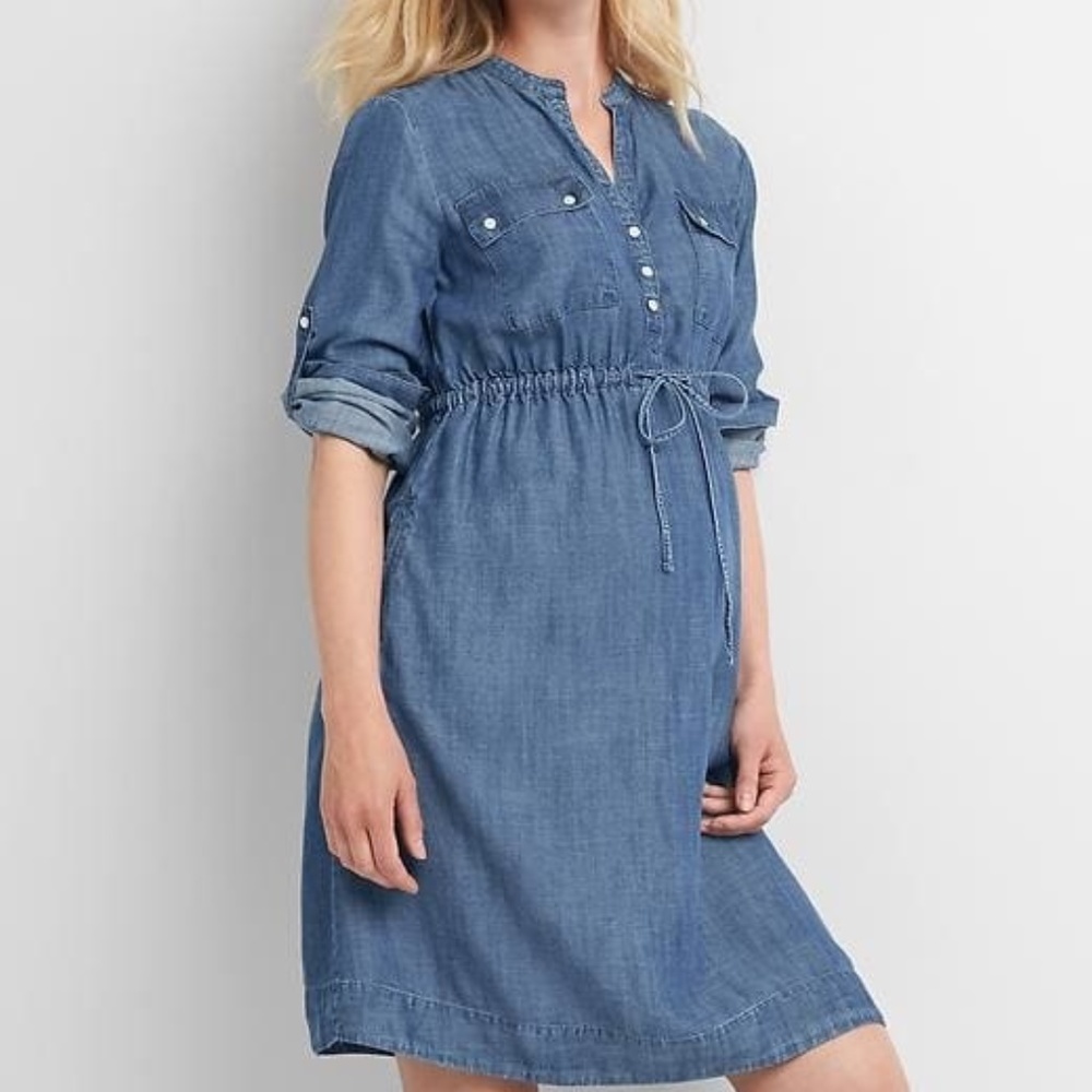 Gap Maternity Utility Dress in Tencel